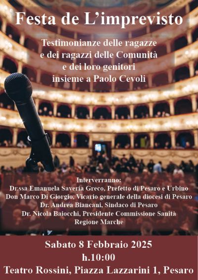 Sabato 8 Febbraio 2025 - Festa de L'imprevisto (VIDEO)